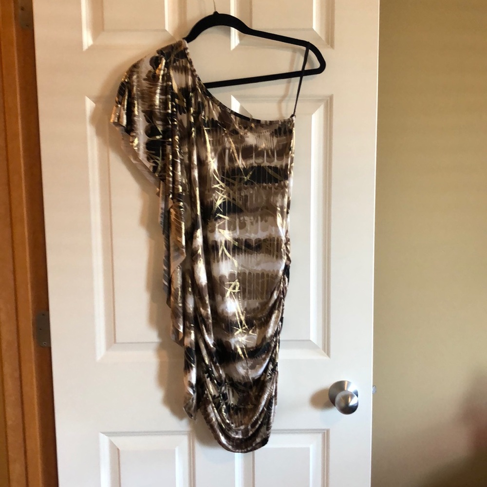 Sexy metallic party dress